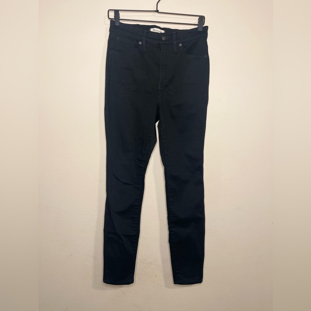 🍂Madewell Womens size 28 jeans black 10" high rise skinny